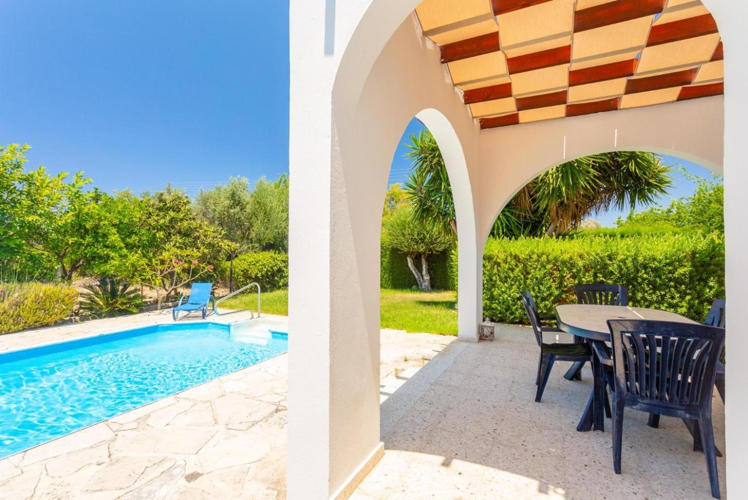 Sun Beach Villa Thio Полис Экстерьер фото