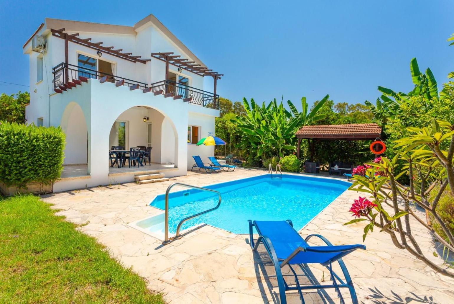 Sun Beach Villa Thio Полис Экстерьер фото